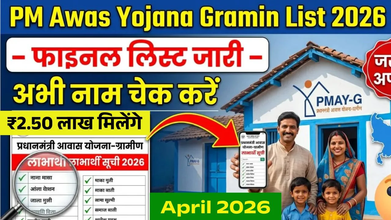 PM Awas Yojana Gramin List April 2026